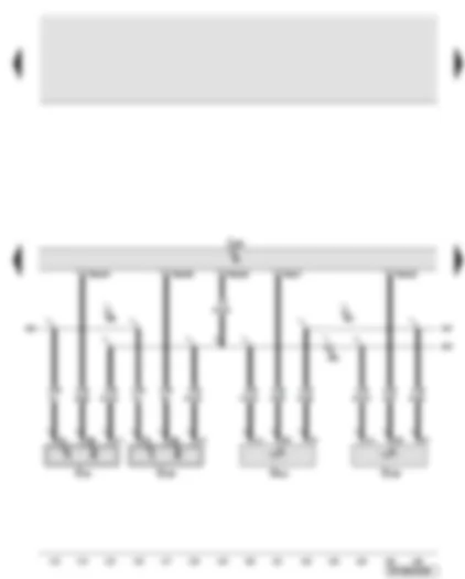 Wiring Diagram  AUDI A6 2007 - Engine control unit - Hall sender - intake manifold flap potentiometer