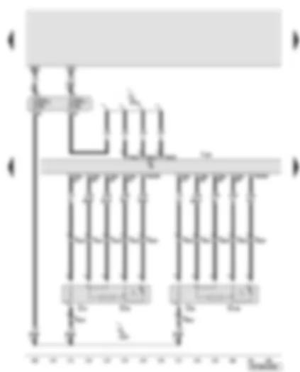 Wiring Diagram  AUDI A6 2007 - Engine control unit - lambda probe - lambda probe heater