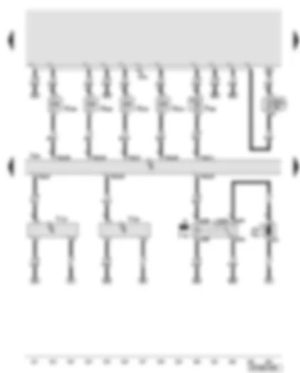 Wiring Diagram  AUDI A6 2007 - Engine control unit - continued coolant circulation relay - inlet camshaft control valves - map-controlled engine cooling system thermostat - intake manifold flap motor - variable intake manifold motor