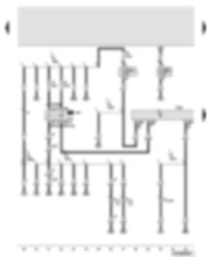 Wiring Diagram  AUDI A6 2008 - Engine control unit - Motronic current supply relay