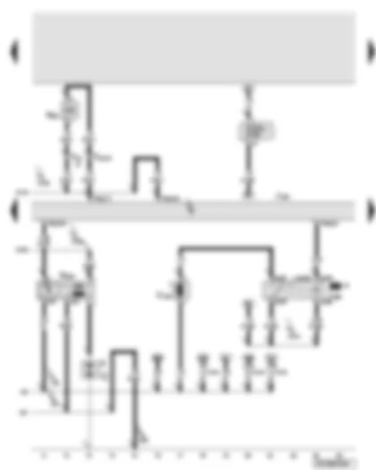 Wiring Diagram  AUDI A6 2008 - Engine control unit - injector - cylinder 5 - ignition coil 5 with output stage - brake servo relay - vacuum pump for brakes