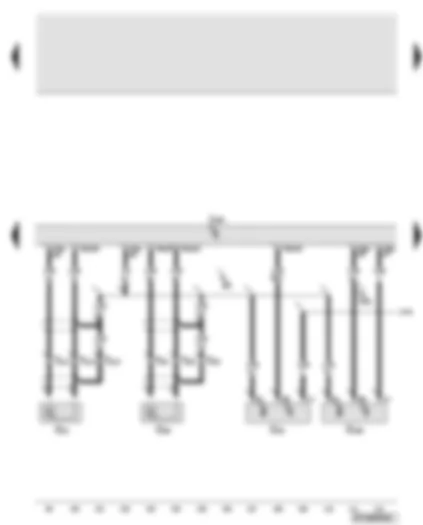 Wiring Diagram  AUDI A6 2008 - Engine control unit - Hall sender - knock sensors