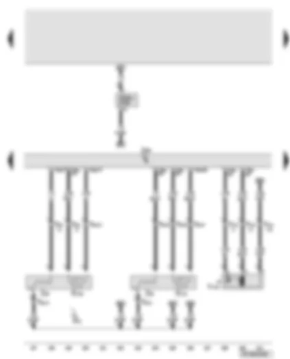 Wiring Diagram  AUDI A6 2008 - Engine control unit - lambda probe after catalytic converter - lambda probe heater after catalytic converter - fuel system diagnostic pump