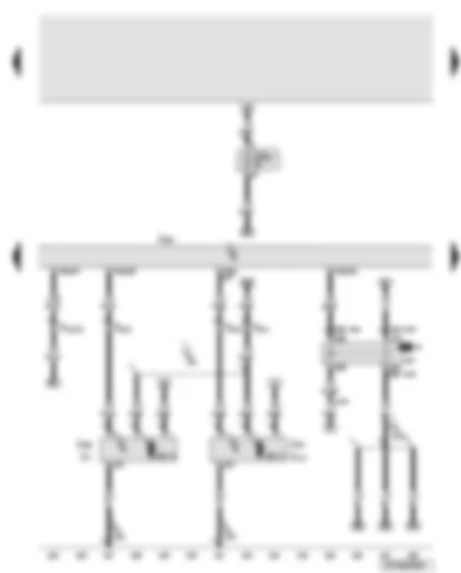 Wiring Diagram  AUDI A6 2008 - Engine control unit - engine component current supply relay - radiator fan control unit - radiator fan