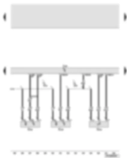 Wiring Diagram  AUDI A6 2008 - Engine control unit 2 - Hall sender - intake manifold flap potentiometer 2