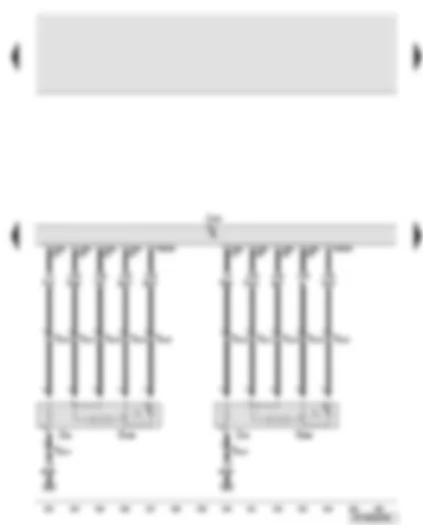 Wiring Diagram  AUDI A6 2008 - Engine control unit 2 - lambda probe 3 and 4 - lambda probe 3 and 4 heater