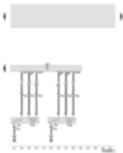 Wiring Diagram  AUDI A6 2008 - Engine control unit 2 - lambda probe 3 and 4 after catalytic converter - lambda probe 3 and 4 heater after catalytic converter