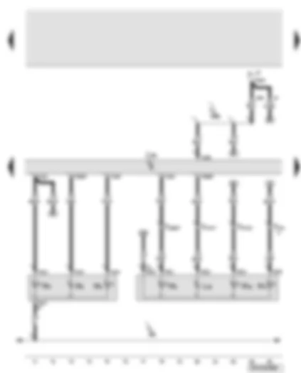 Wiring Diagram  AUDI A6 2008 - Convenience system central control unit - left tail light Highline