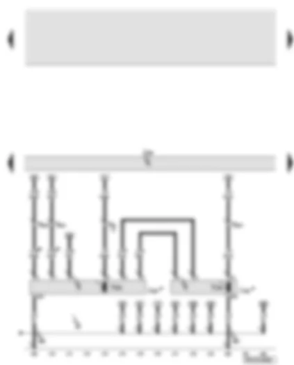 Wiring Diagram  AUDI A6 2007 - Convenience system central control unit - rear lid control unit - rear lid electric release motor