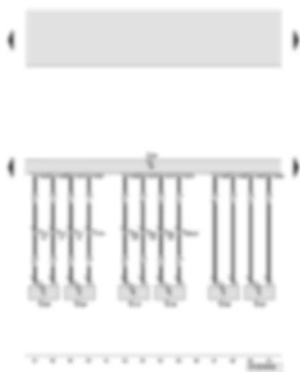 Wiring Diagram  AUDI A6 2007 - Airbag control unit - side airbag crash sensor on driver and front passenger side - rear side airbag crash sensor on driver and front passenger side - front airbag crash sensor for driver and front passenger side