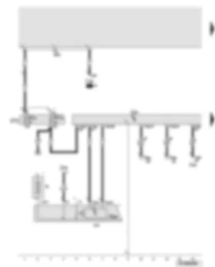 Wiring Diagram  AUDI A6 2007 - Airbag control unit - battery isolation igniter