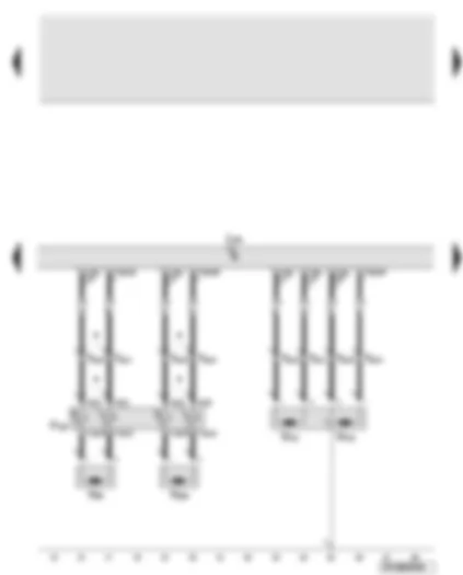 Wiring Diagram  AUDI A6 2007 - Airbag control unit - driver side airbag igniter - front passenger side airbag igniter