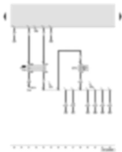 Wiring Diagram  AUDI A6 2011 - Terminal 15 voltage supply relay - fuse