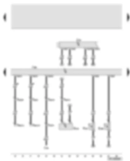 Wiring Diagram  AUDI A6 2008 - Driver door control unit - driver door exterior handle central locking button - driver door exterior handle switch - driver door exterior handle touch sensor