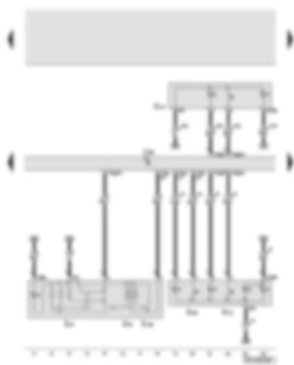 Wiring Diagram  AUDI A6 2008 - Driver door control unit - mirror adjustment switch - mirror adjustment change-over switch - adjustment switch for mirror with fold-in feature - interior monitoring deactivation switch - alarm system off switch