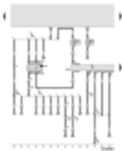Wiring Diagram  AUDI A6 2007 - Engine control unit - Motronic current supply relay