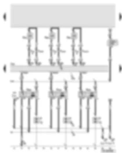 Wiring Diagram  AUDI A6 2007 - Engine control unit - injector for cylinders 4 - 6 - ignition coils 4 - 6 with output stage