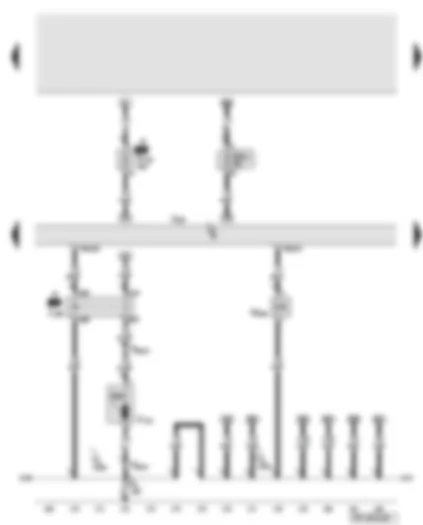 Wiring Diagram  AUDI A6 2011 - Engine control unit - secondary air pump relay - turbocharger air recirculation valve