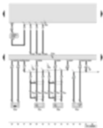 Wiring Diagram  AUDI A6 2010 - Engine control unit - engine speed sender - coolant temperature sender - knock sensors