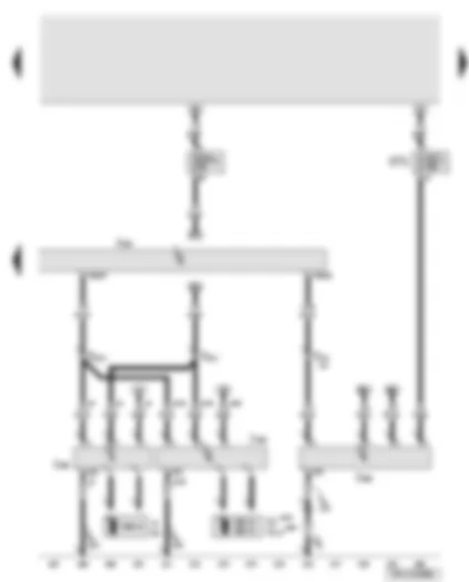Wiring Diagram  AUDI A6 2010 - Engine control unit - fuel pump control unit - radiator fan