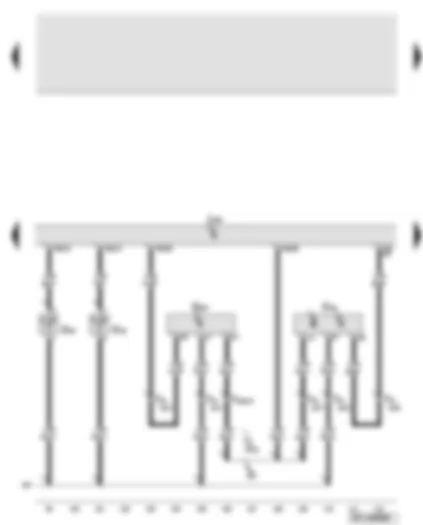 Wiring Diagram  AUDI A6 2010 - Engine control unit - coolant temperature sender - intake air temperature sender - fuel pressure sender - Hall sender