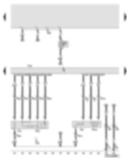 Wiring Diagram  AUDI A6 2009 - Engine control unit - lambda probe - lambda probe after catalytic converter