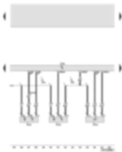 Wiring Diagram  AUDI A6 2010 - Engine control unit 2 - Hall sender - intake manifold flap potentiometer 2
