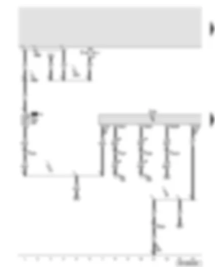Wiring Diagram  AUDI A6 2000 - Seat and steering column adjustment control unit with memory function - driver seat adjustment thermal fuse 1