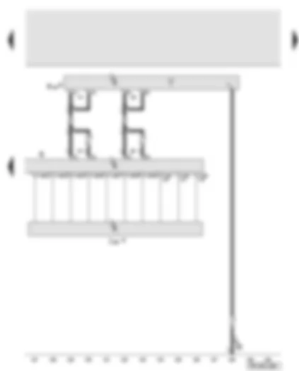 Wiring Diagram  AUDI A6 2000 - Radio - language input control unit - aerial amplifier
