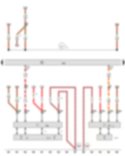 Wiring Diagram  AUDI A6 2015 - Radiator fan control unit - Engine control unit - Radiator fan control unit 2
