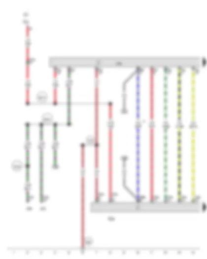 Wiring Diagram  AUDI A6 2012 - Multimedia system operating unit - Control unit 1 for information electronics