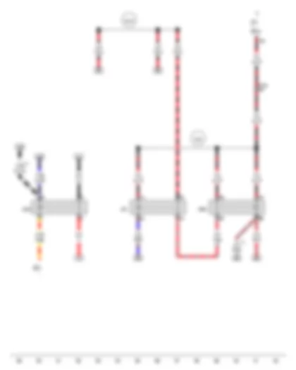 Wiring Diagram  AUDI A6 2011 - Starter motor relay - Terminal 15 voltage supply relay - Starter motor relay 2