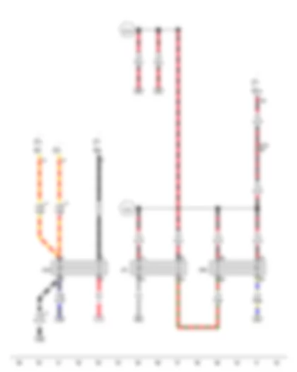 Wiring Diagram  AUDI A6 2012 - Starter motor relay - Terminal 15 voltage supply relay - Starter motor relay 2
