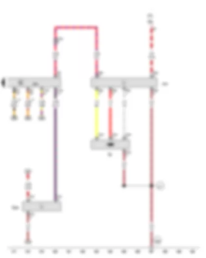 Wiring Diagram  AUDI A6 2012 - Fuel system pressurisation pump - Oil level and oil temperature sender - Fuel pump control unit - Engine control unit