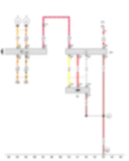 Wiring Diagram  AUDI A6 2012 - Fuel system pressurisation pump - Fuel pump control unit - Engine control unit