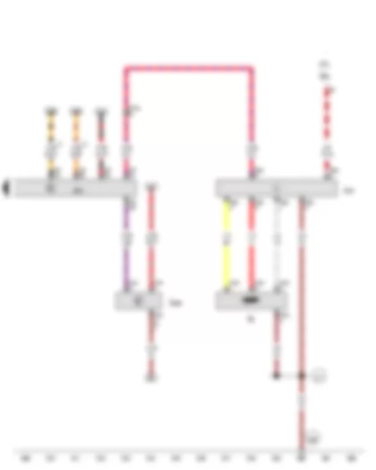 Wiring Diagram  AUDI A6 2015 - Fuel system pressurisation pump - Oil level and oil temperature sender - Fuel pump control unit - Engine control unit