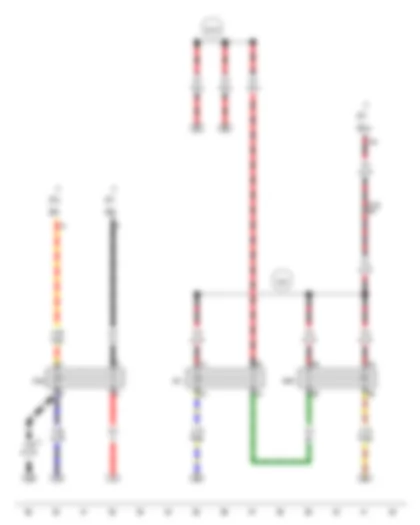 Wiring Diagram  AUDI A6 2015 - Starter motor relay - Terminal 15 voltage supply relay - Starter motor relay 2
