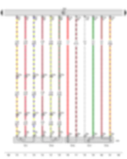 Wiring Diagram  AUDI A6 2016 - Accelerator position sender - Throttle valve module - Engine control unit