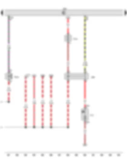 Wiring Diagram  AUDI A6 2016 - Secondary air pump relay - Engine control unit - Intake manifold flap valve - Secondary air pump fuse