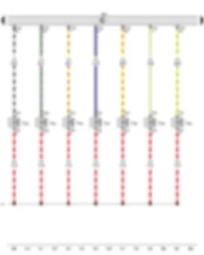 Wiring Diagram  AUDI A6 2016 - Inlet cam actuator 2 for cylinder 3 - Engine control unit