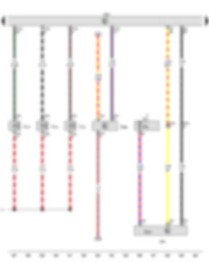 Wiring Diagram  AUDI A6 2016 - Oil level and oil temperature sender - Engine control unit - Control unit for fuel tank leak detection