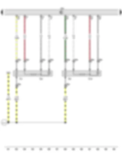 Wiring Diagram  AUDI A6 2016 - Lambda probe - Lambda probe 2 - Engine control unit