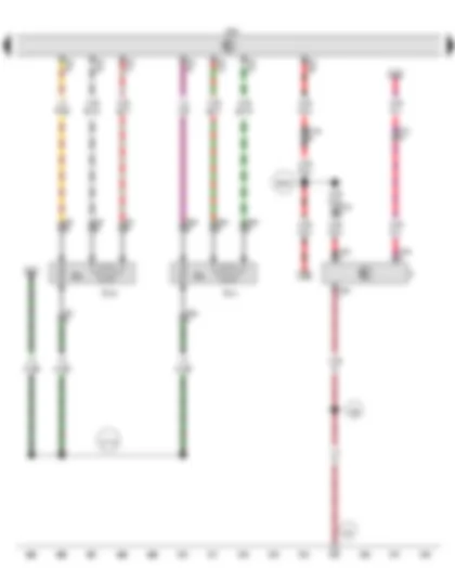 Wiring Diagram  AUDI A6 2016 - Brake light switch - Lambda probe after catalytic converter - Lambda probe 2 after catalytic converter - Engine control unit