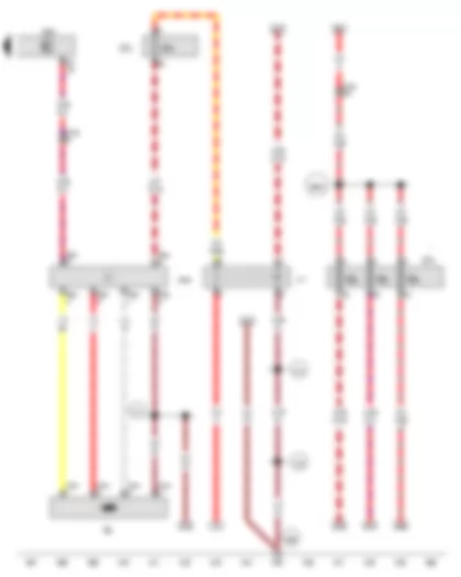 Wiring Diagram  AUDI A6 2016 - Fuel system pressurisation pump - Fuel pump relay - Fuel pump control unit - Engine control unit