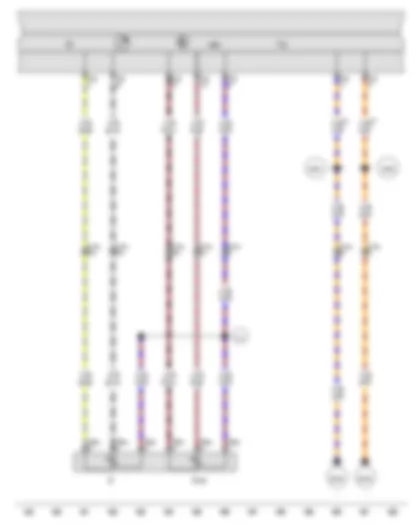 Wiring Diagram  AUDI A6 2016 - Fuel gauge - Fuel gauge sender 2 - Control unit in dash panel insert