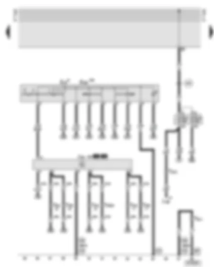 Wiring Diagram  AUDI A6 2000 - Mirror adjustment switches with or without retraction function