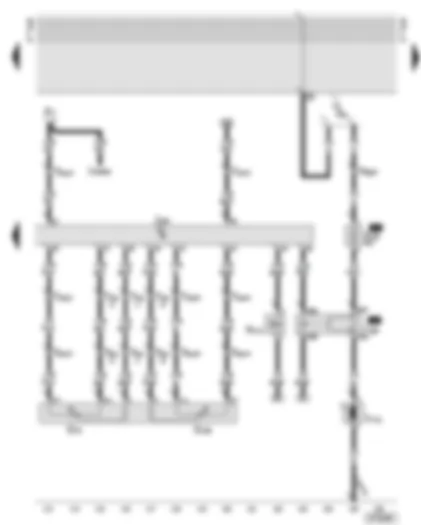 Wiring Diagram  AUDI A6 2000 - Motronic control unit - secondary air pump - accelerator pedal position senders