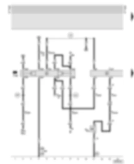 Wiring Diagram  AUDI A6 2000 - Automatic gearbox control unit - starter inhibitor and reversing light relay