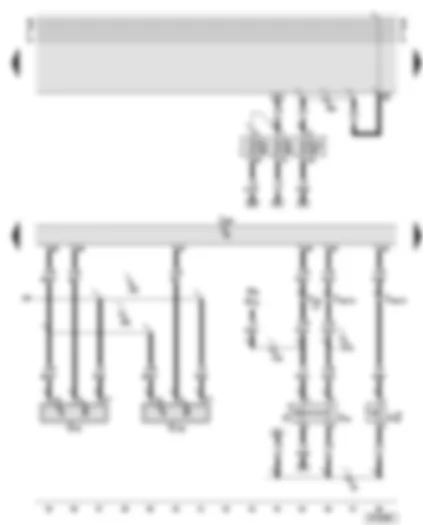 Wiring Diagram  AUDI A6 2000 - Motronic control unit - Hall senders - brake light switch
