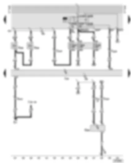 Wiring Diagram  AUDI A6 2000 - Motronic control unit - fuel pump relay